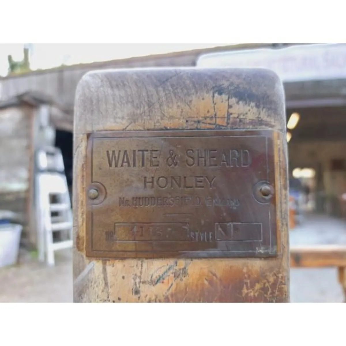 Paper ruling machine frame – Waite and sheard Honl - Image 4