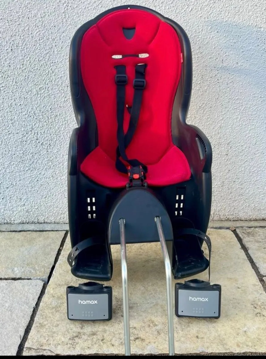 Hamax Zenith Child Bike Seat + 2 adaptors: As new - Image 1