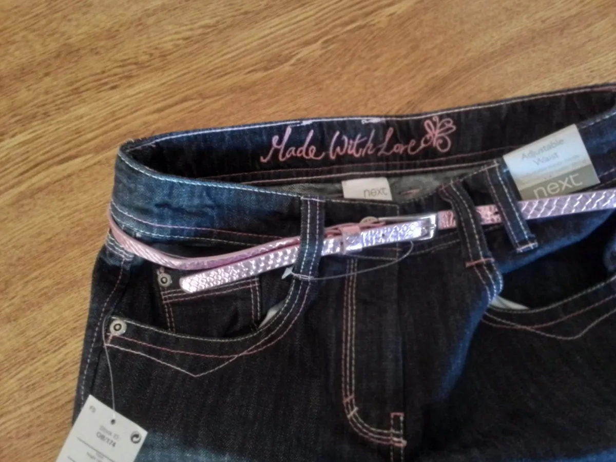 New - Next jeans with belt - Image 4