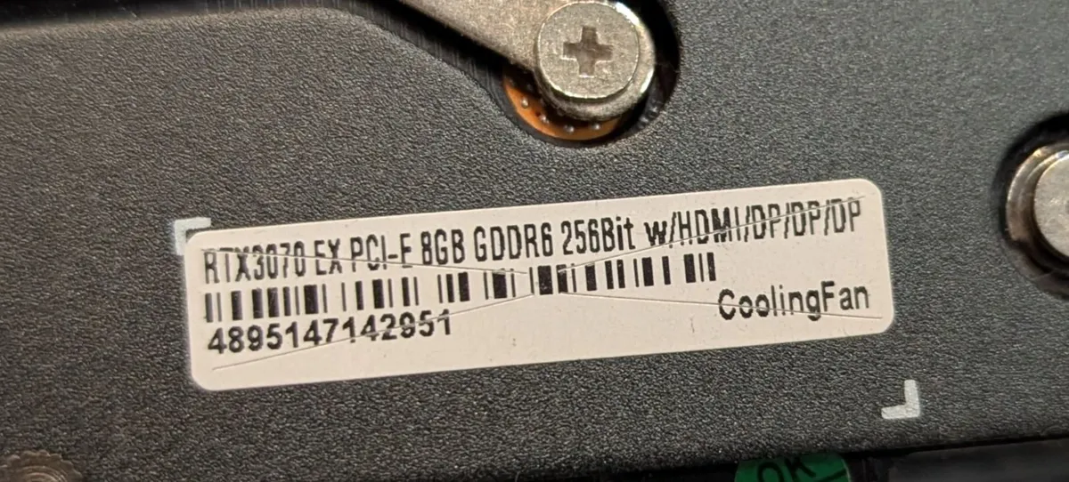 GeForce RTX 3070 8GB EX (1-Click OC) GDDR6 - Image 2