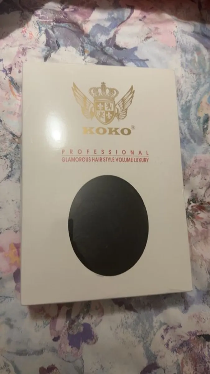 Black Curly Koko half head Wig - Image 2