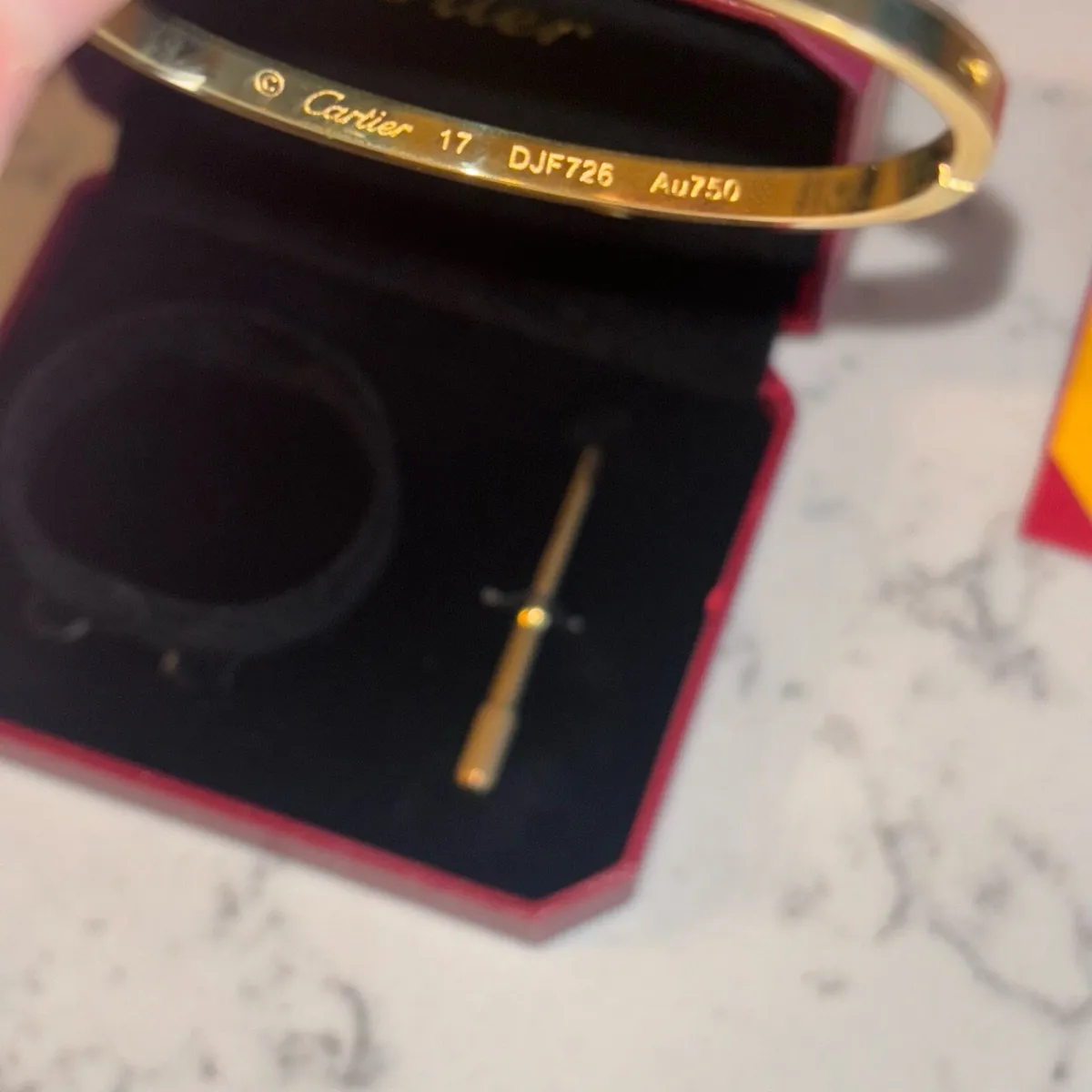 Cartier gold bangle - Image 2