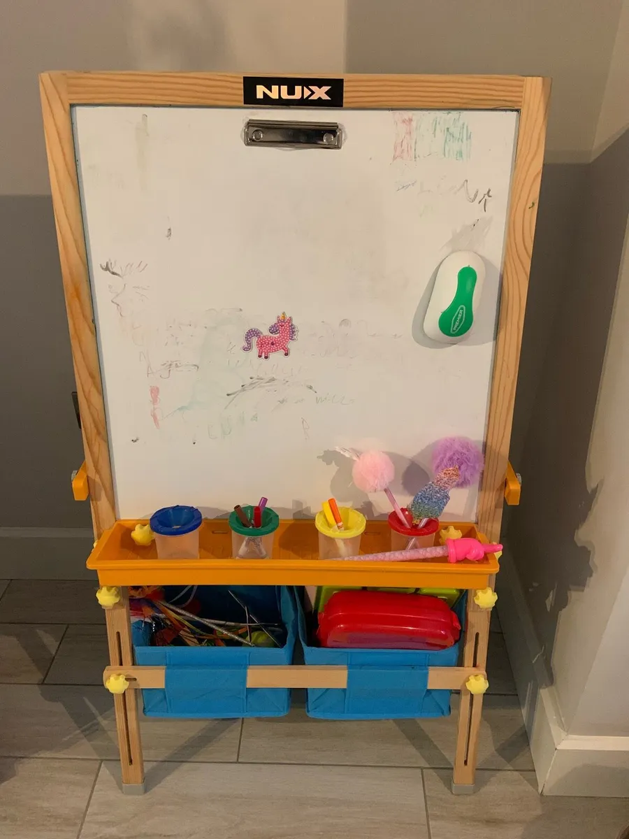 Blackboard & whiteboard for kids + holders - Image 2