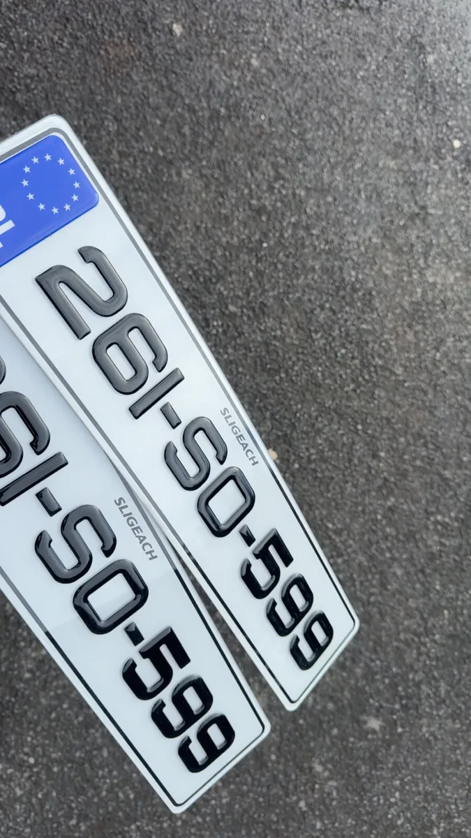 Number plates delivered nationwide - Image 1