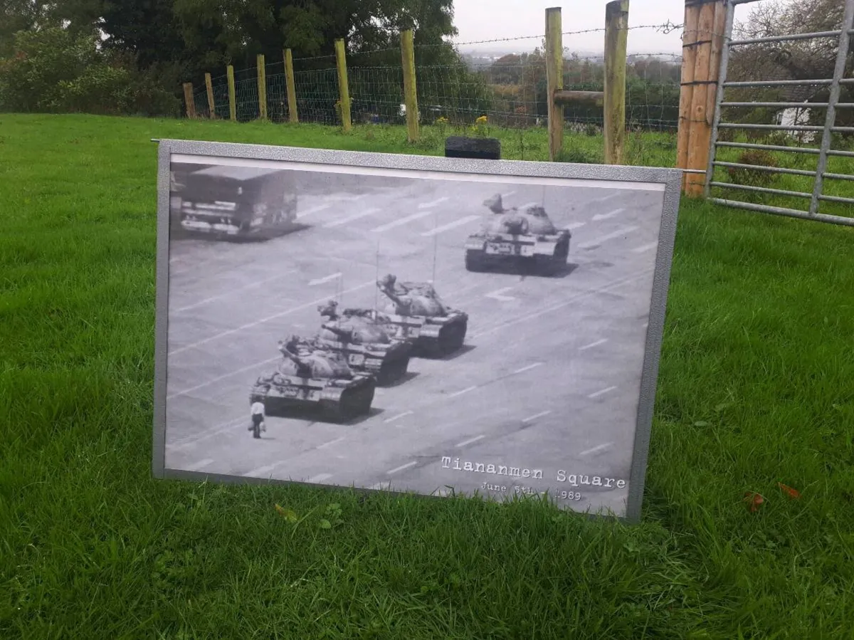 Framed Tiananmen Square Picture
