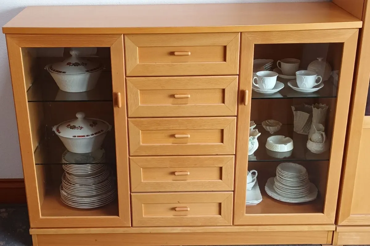 Sideboard and matching display cabinet - Image 1