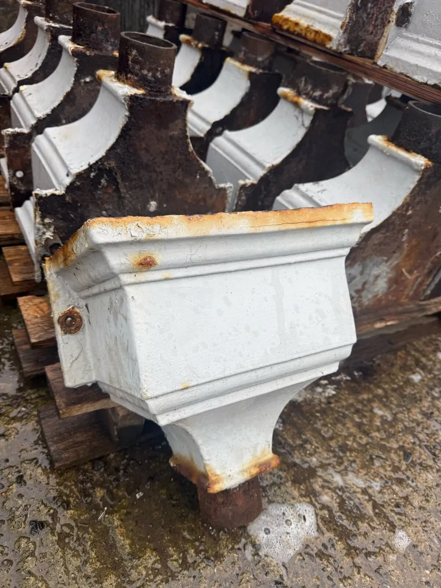 Quantity of original cast iron hoppers - Image 1