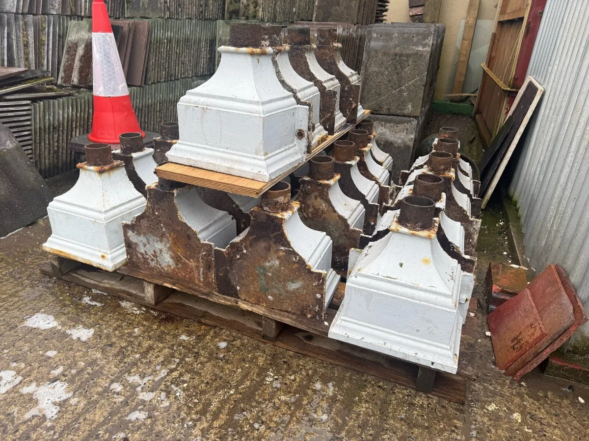 Quantity of original cast iron hoppers - Image 2