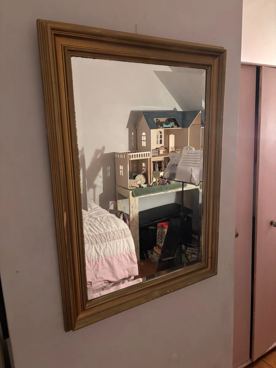 Vintage gold mirrors - Image 2