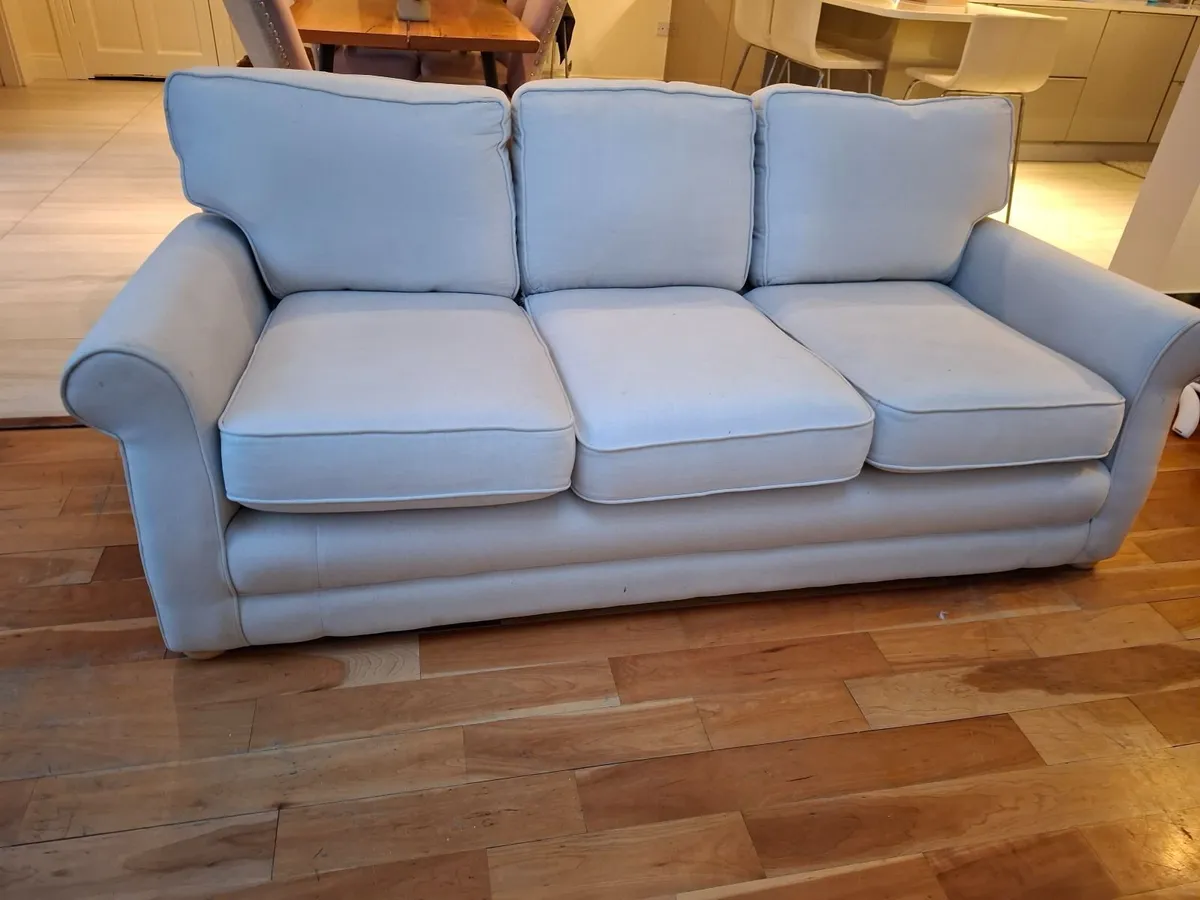 Cream 3 seater Couch - Image 2