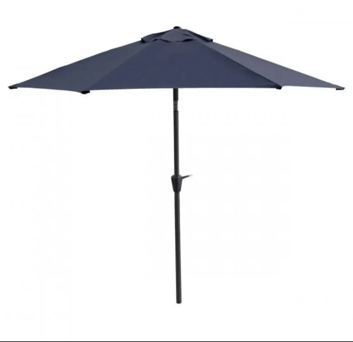 Garden parasol Navy with stand - Image 1