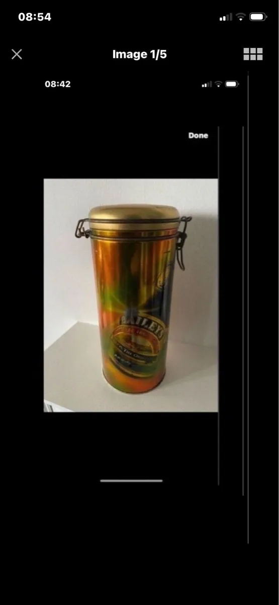 Vintage Baileys Metal Box - Image 1