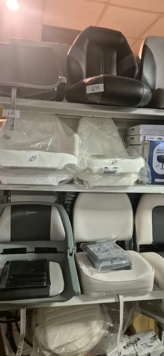 Boat seats and clamps