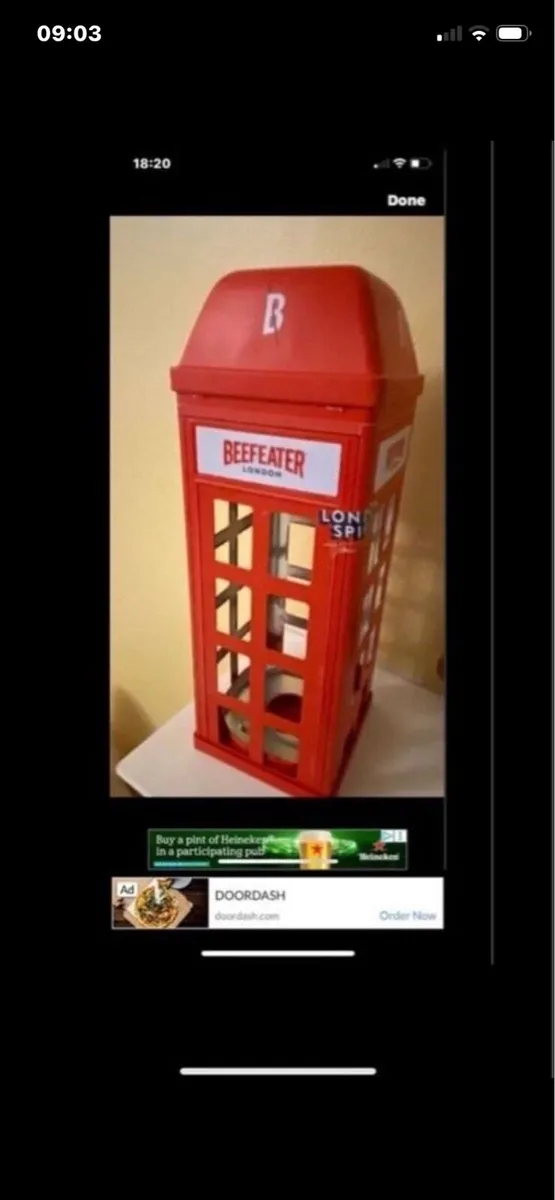 Rare Beefeater London Display Metal Box - Image 1