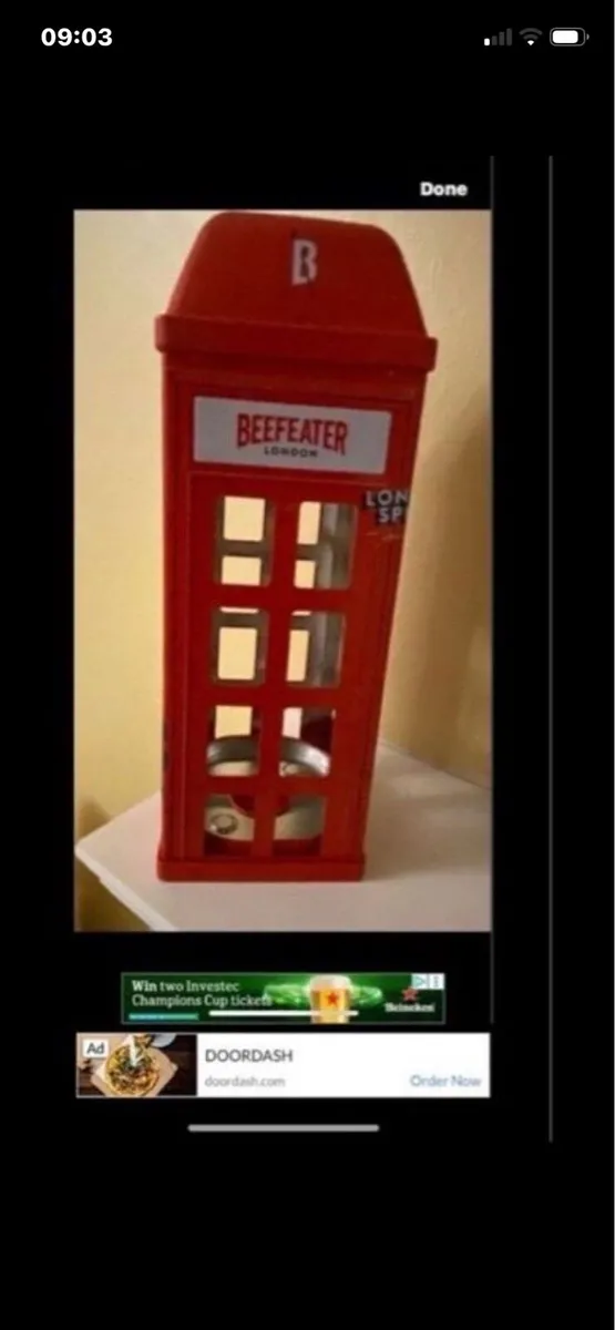 Rare Beefeater London Display Metal Box - Image 2