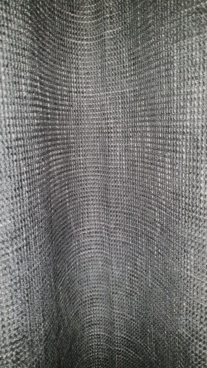 Heavy Grey Blackout Curtains  – Eyelet Top - Image 2