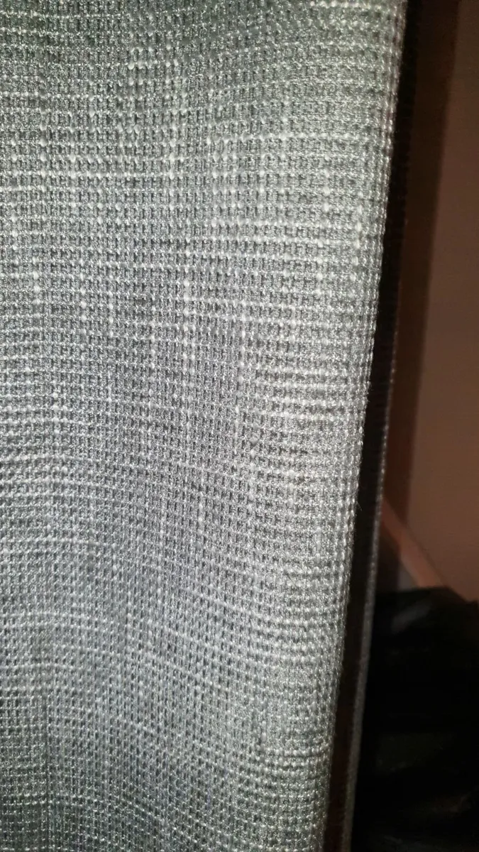 Heavy Grey Blackout Curtains  – Eyelet Top - Image 3