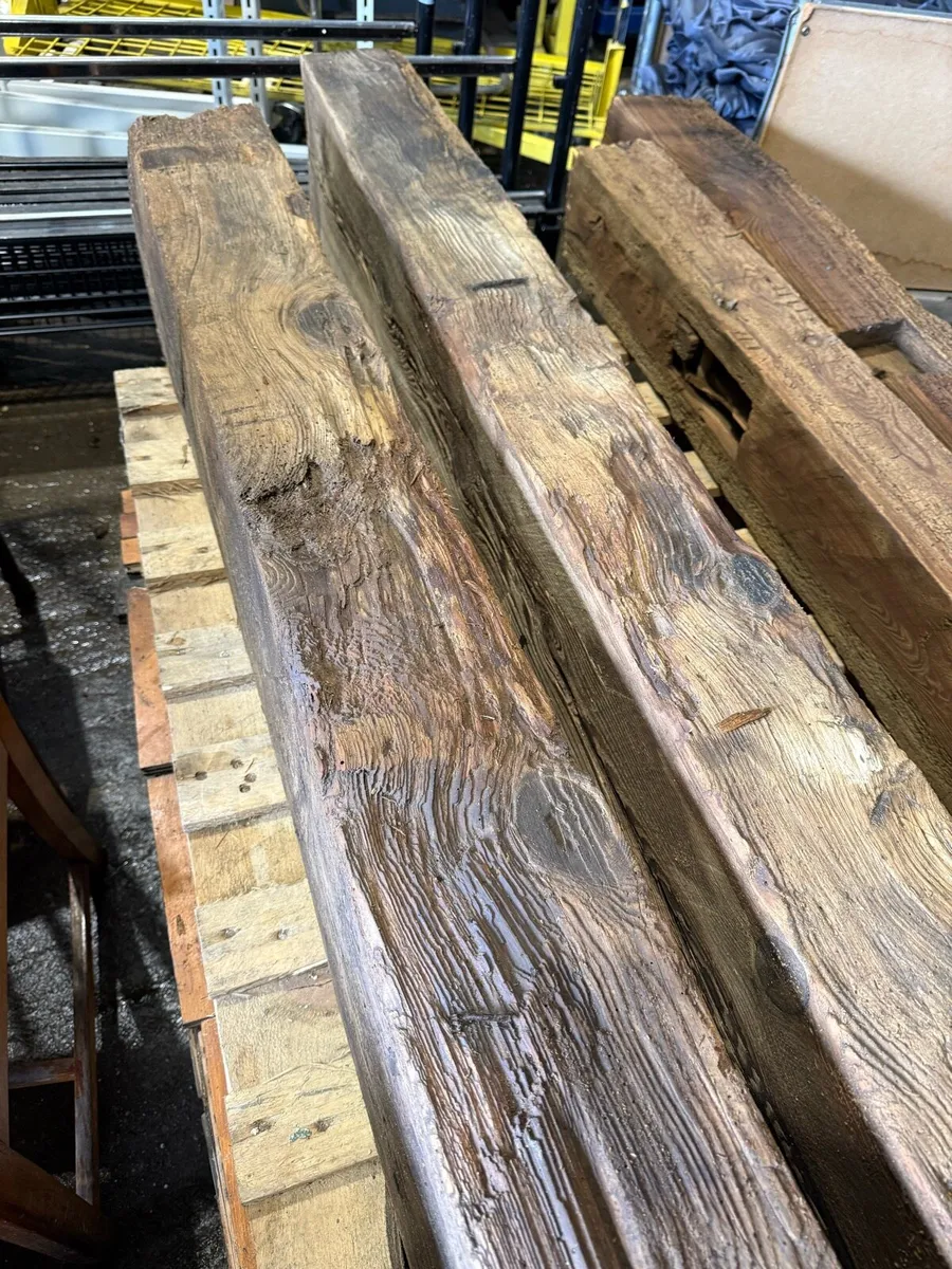 2 reclaimed bell tower beams - Image 3