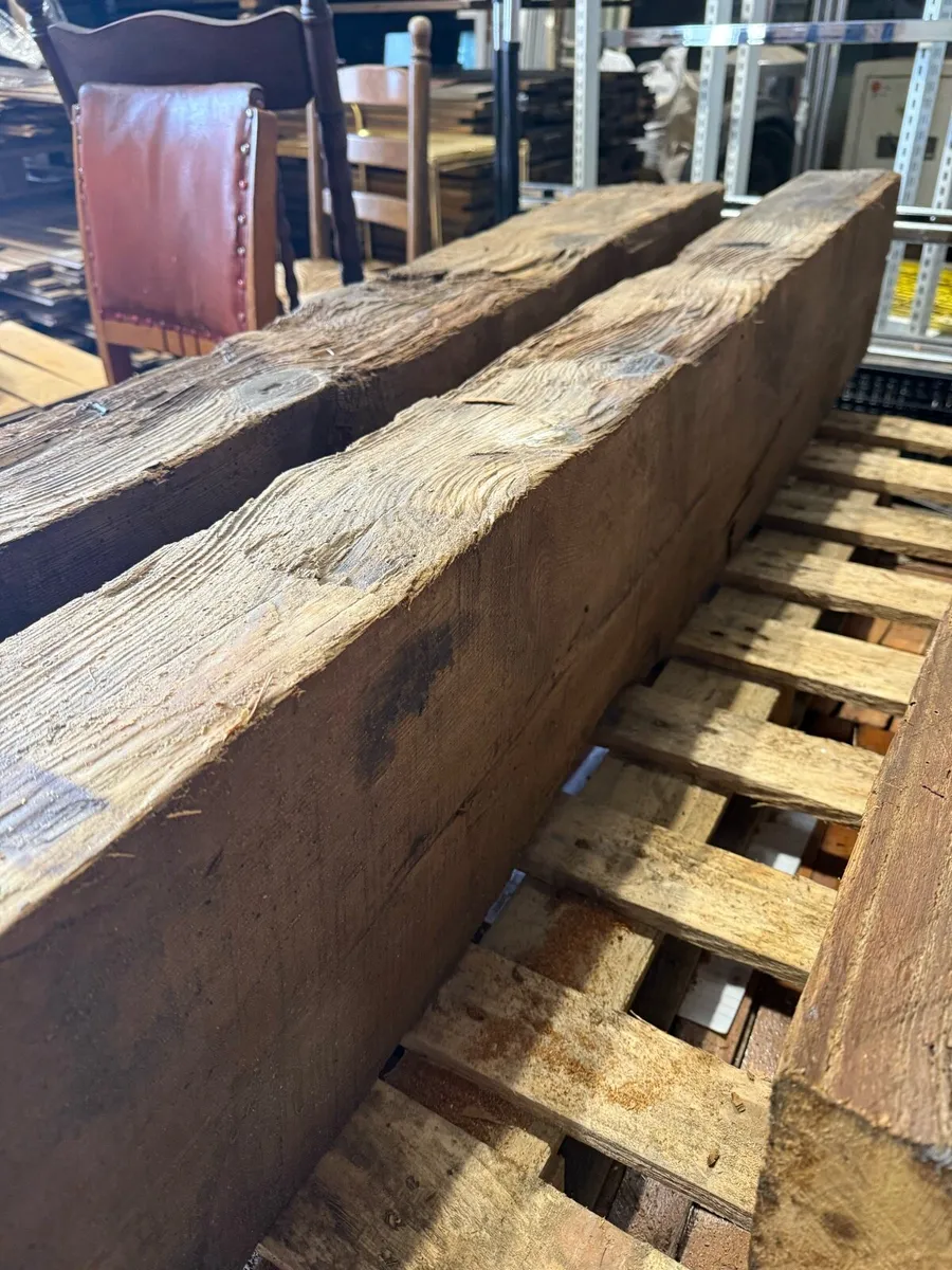 2 reclaimed bell tower beams - Image 4