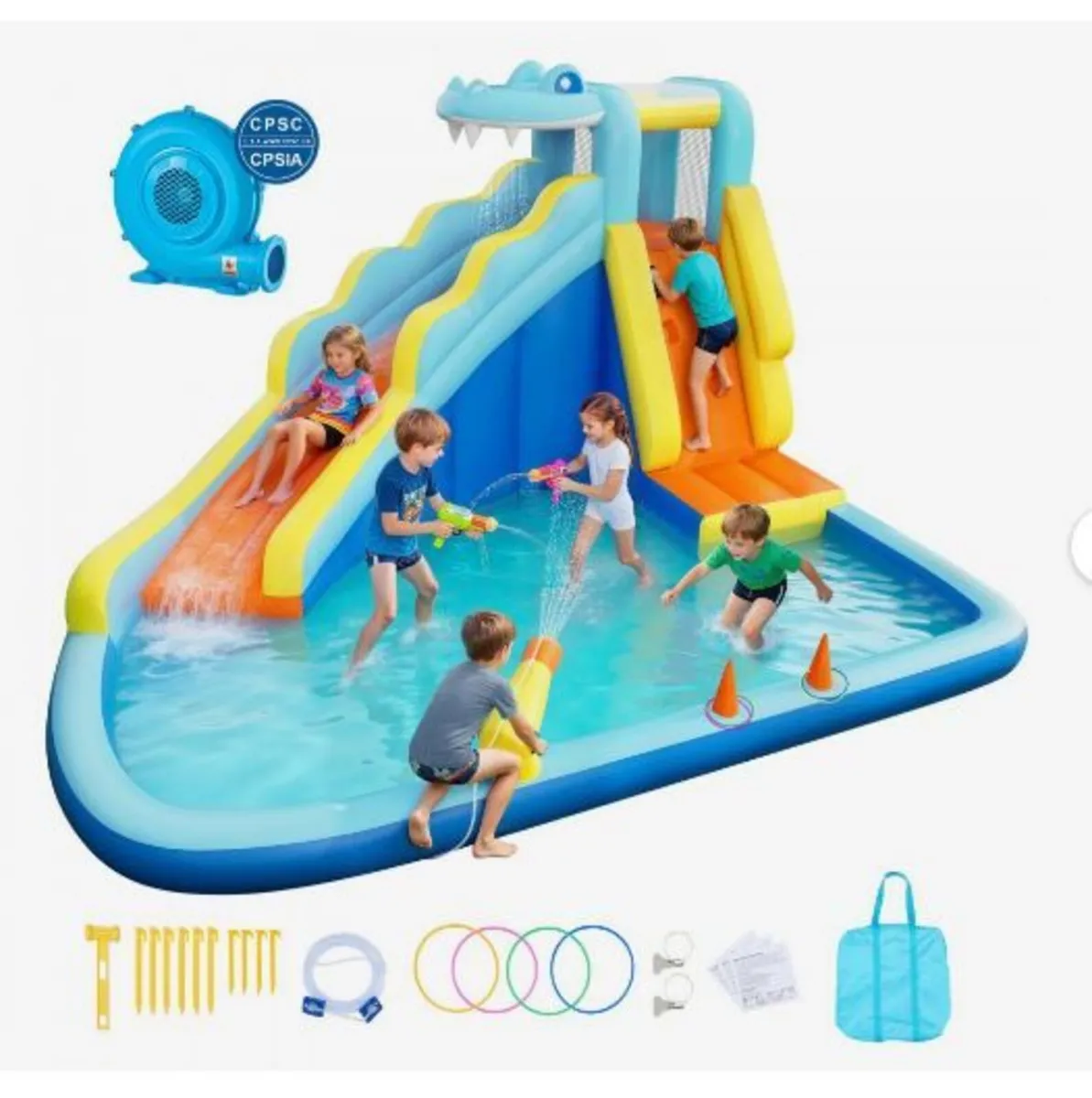 Inflatable Bounce House, 11.6 x 13.1 x 7.7 ft - Image 4