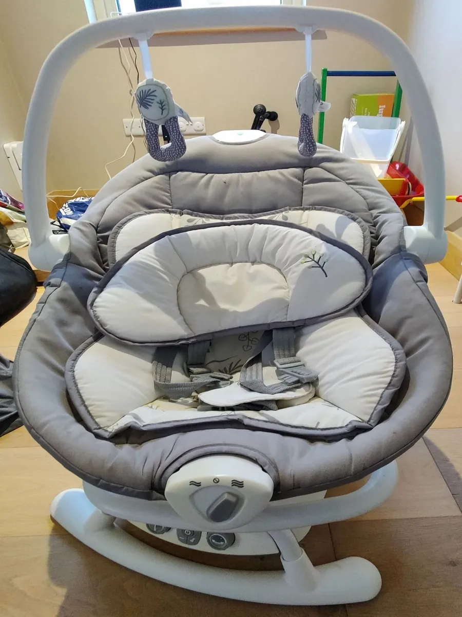 Joie Emeri 2-in-1 Baby Swing and Rocker Fern Chair