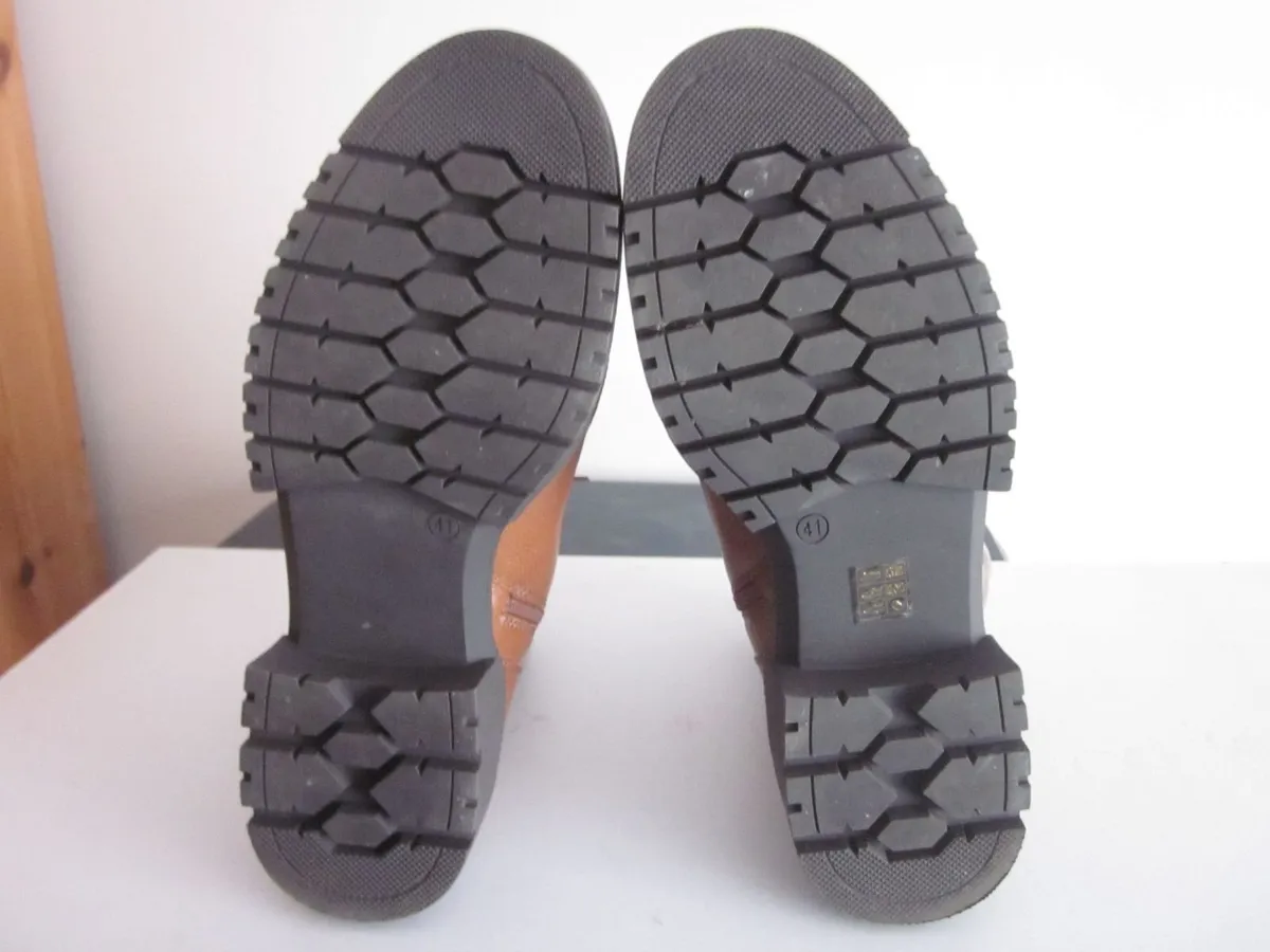 New Regarde Le Ciel Tan Leather Boots UK7 - Image 4
