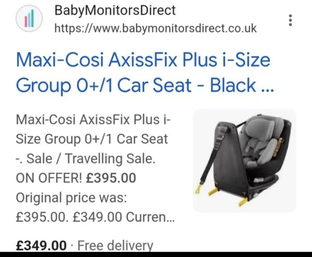Maxi cosi swivel car seat - Image 2