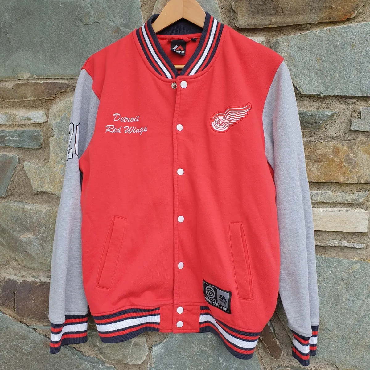Majestic Red wings ice hockey jacket vintage - Image 1