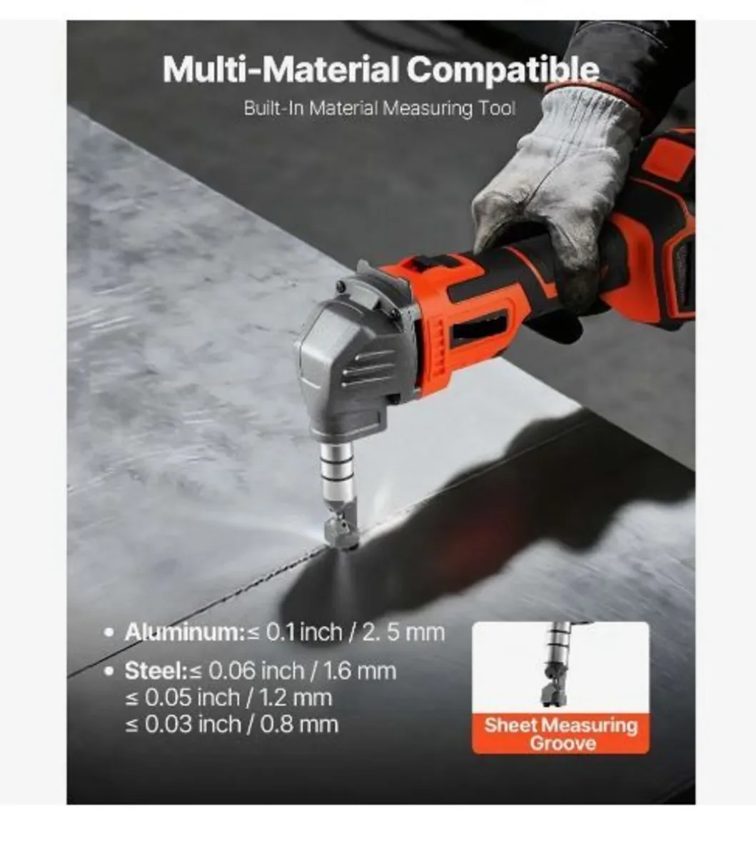 Cordless Metal Nibbler, with 20 V 4000 mAh Batter - Image 4