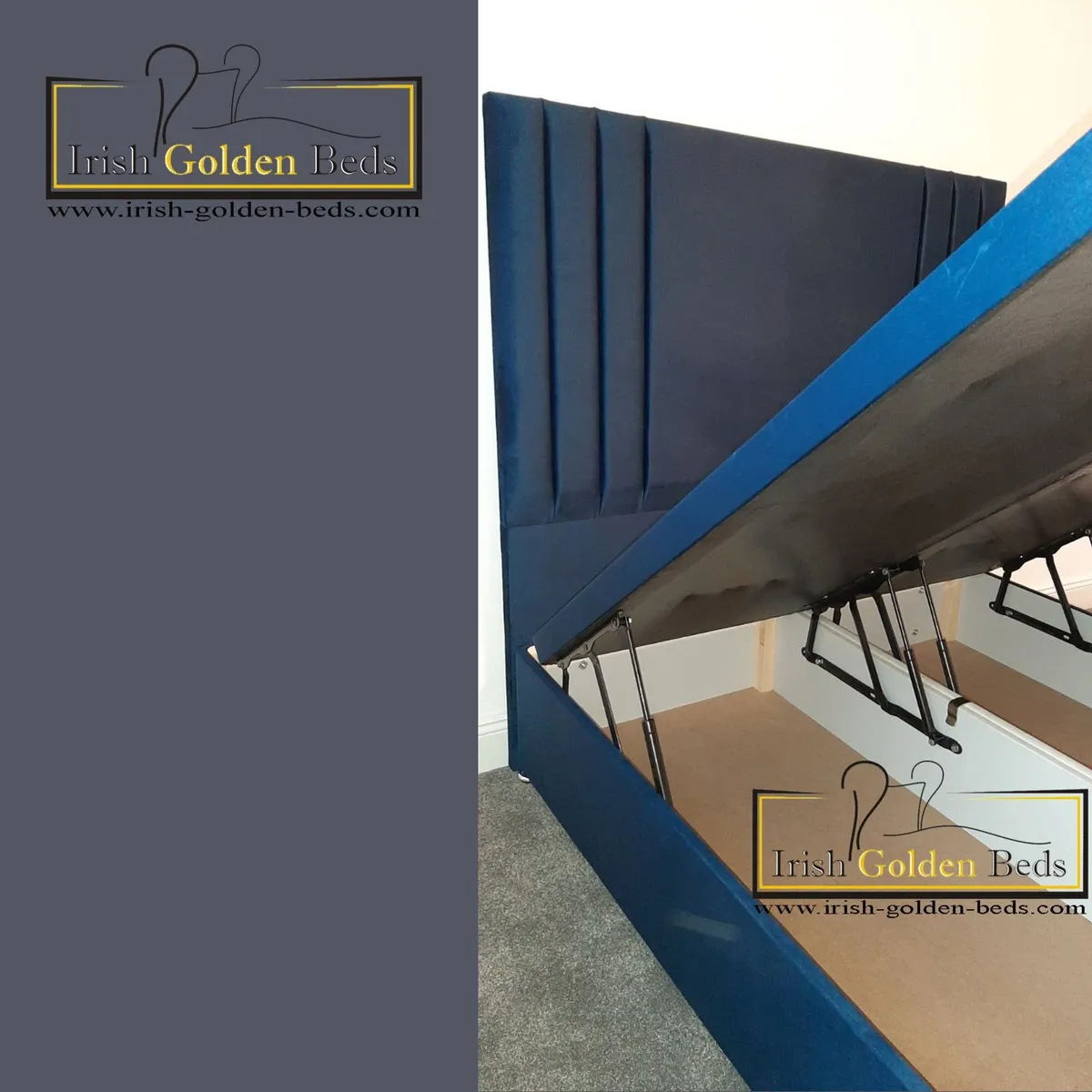 bed frame and headboard, free delivery - Image 1