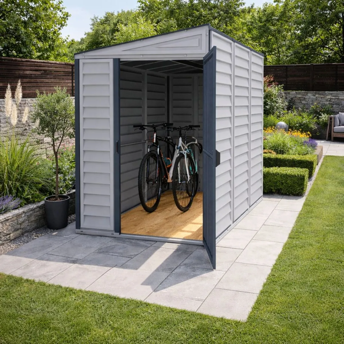 Sidemate 4x8 Vinyl Garden Pent Shed –Free Delivery - Image 2