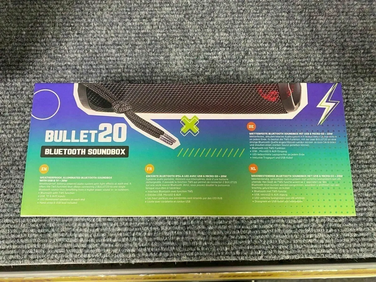 IBIZA Bullet20 20W Bluetooth Speaker - Image 2