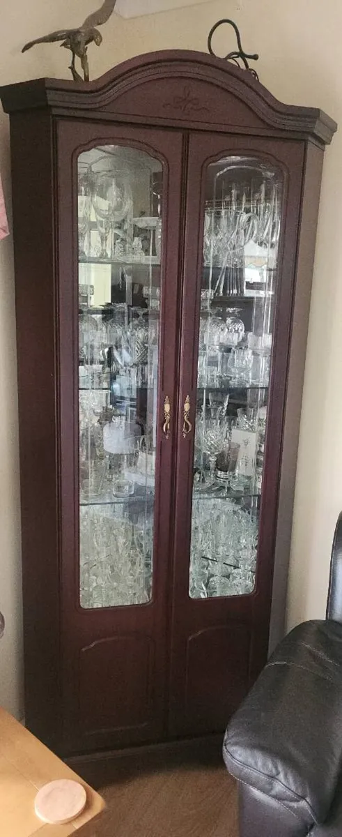 Corner Cabinets Mahogany x2 and Bookcase x1 - Image 3