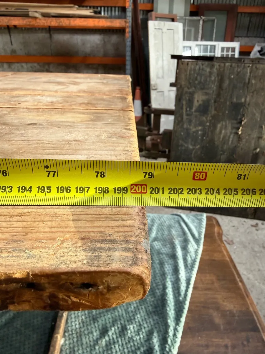 Original old farm house table - Image 3