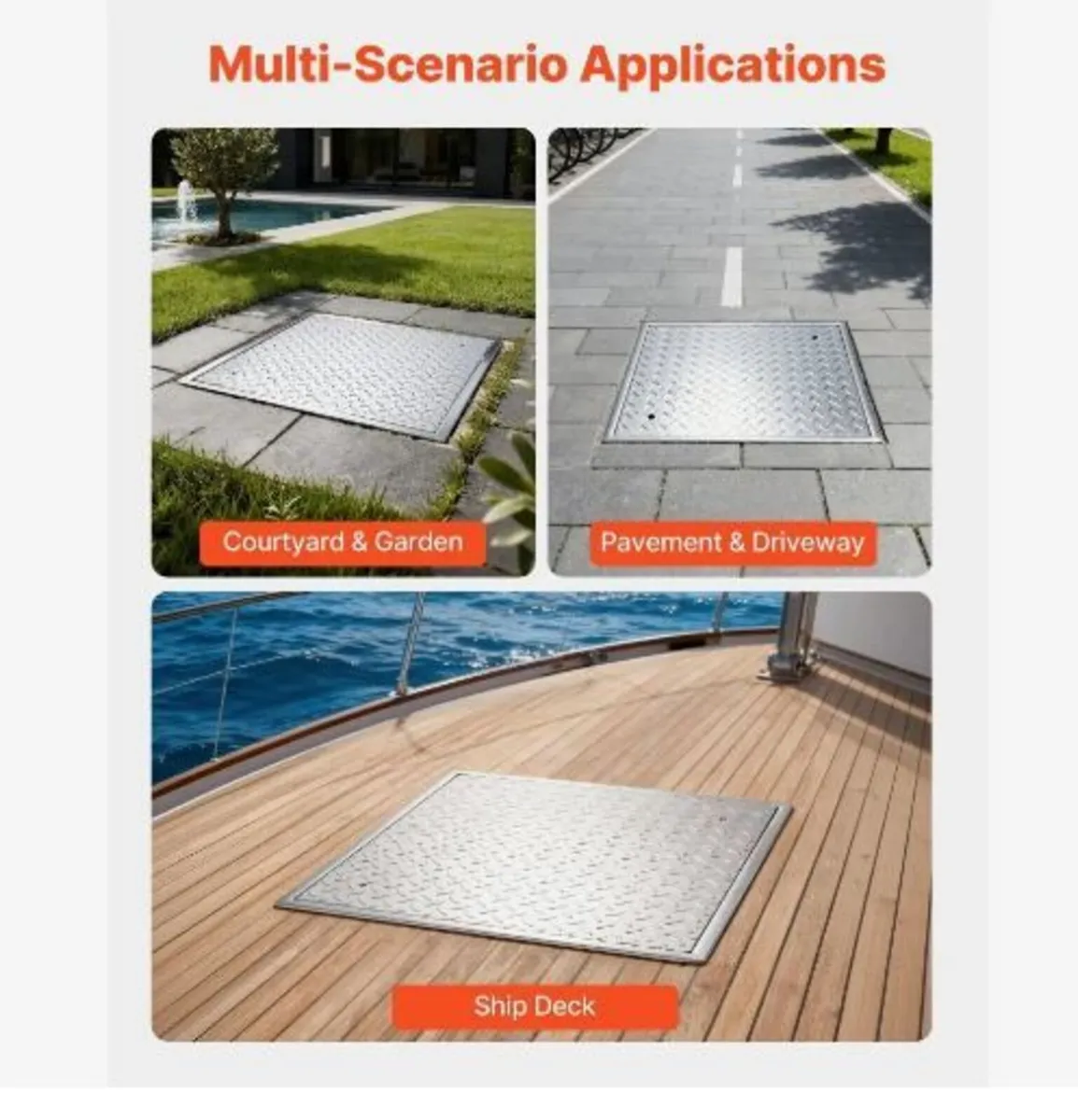 Manhole Cover with Frame, 600 x 600mm - Image 4