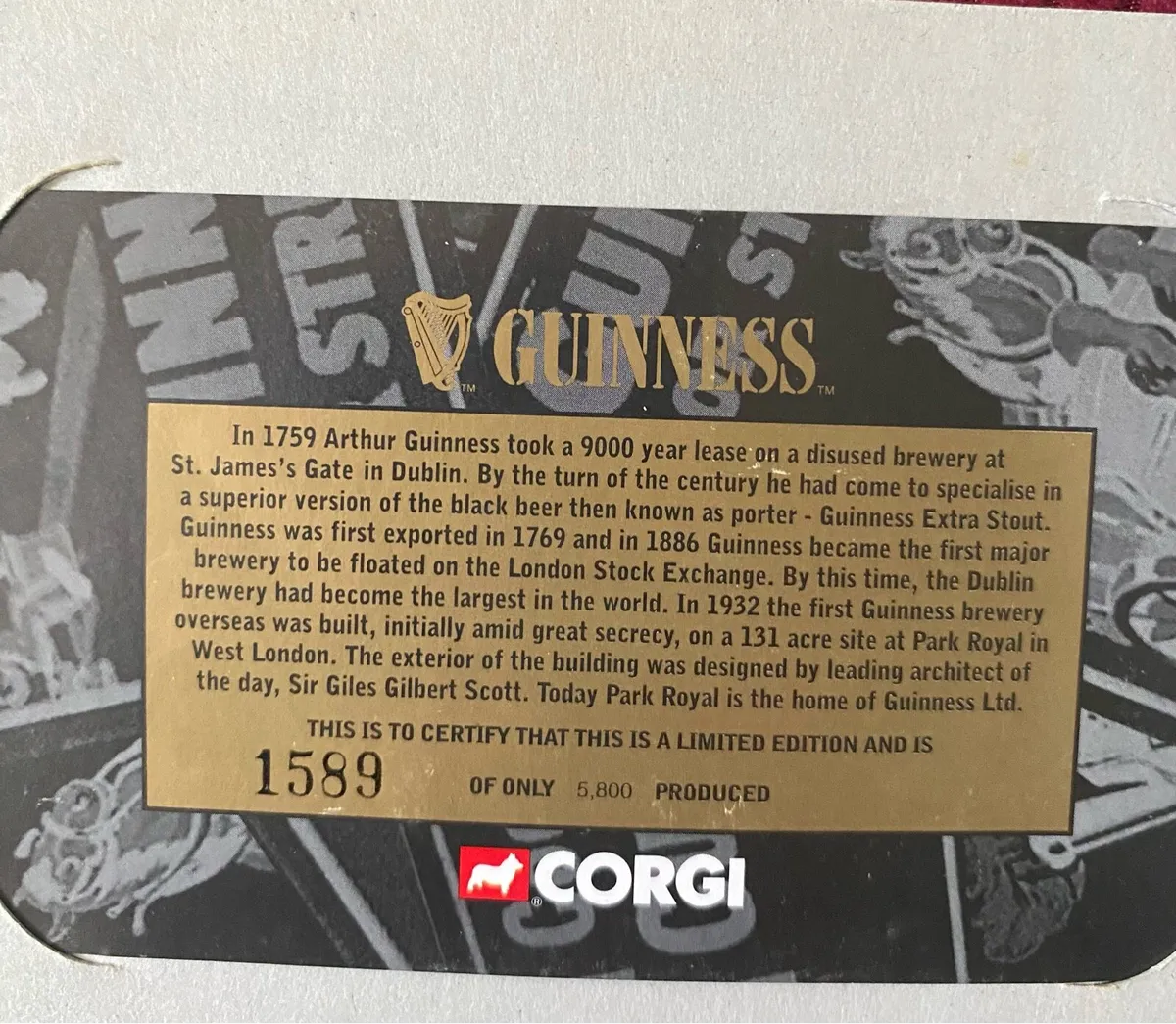 Limited Edition Corgi Guinness Tankard - Image 2