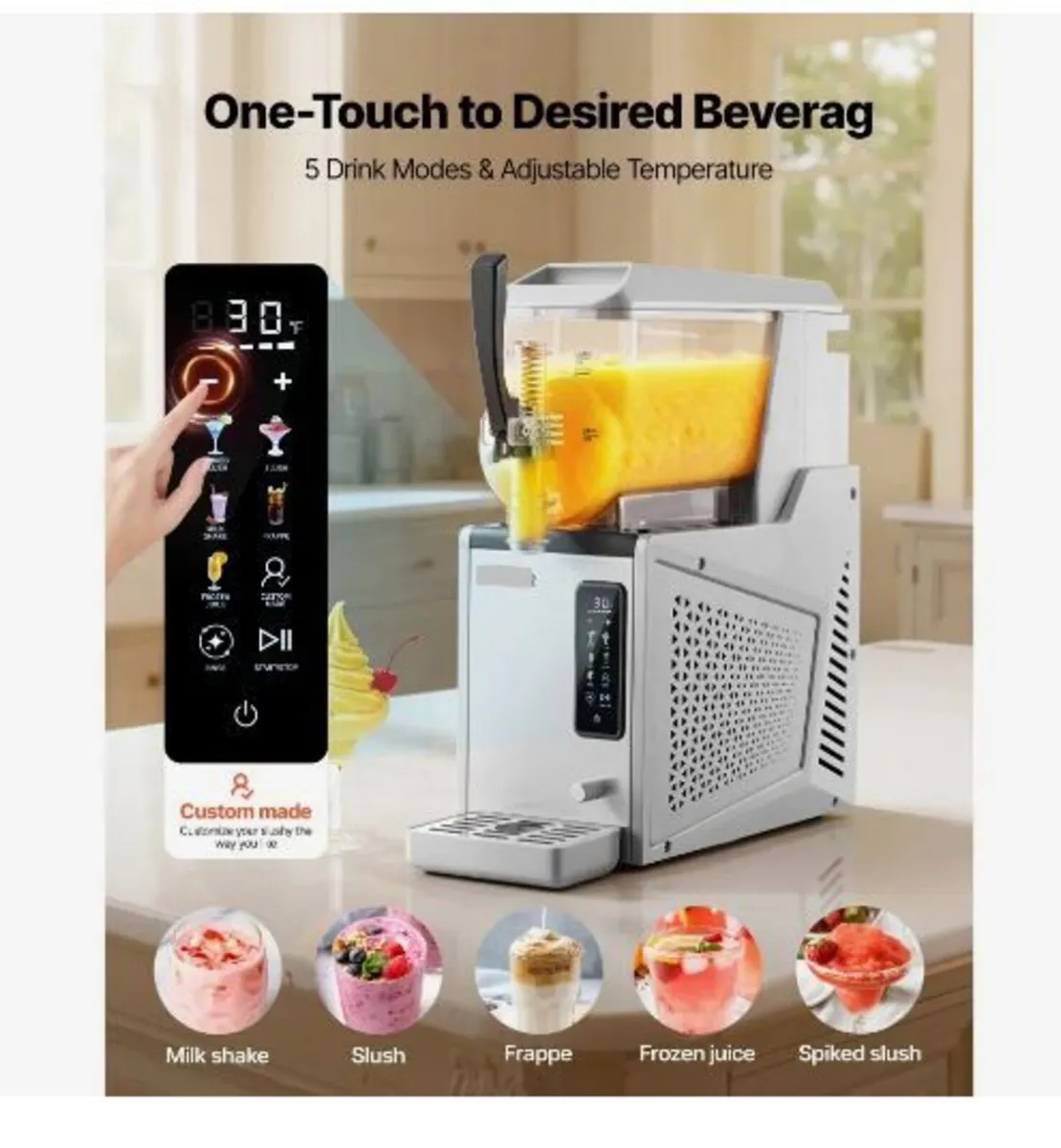 Slushie Machine, 3L/100oz No Ice Needed - Image 2