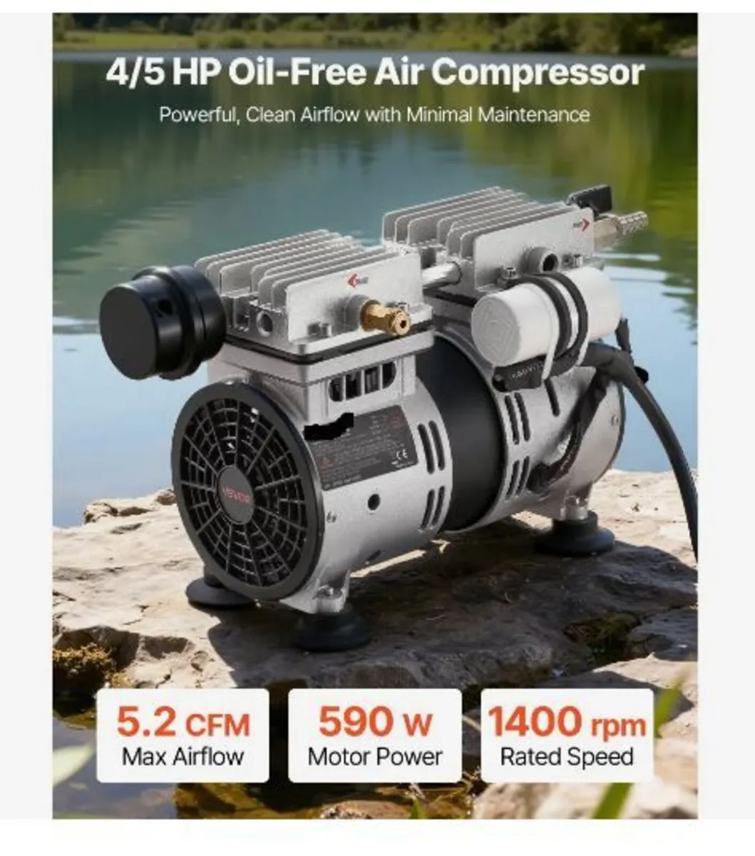 Pond Aerator, 5.2CFM 4/5HP Air Compressor - Image 3