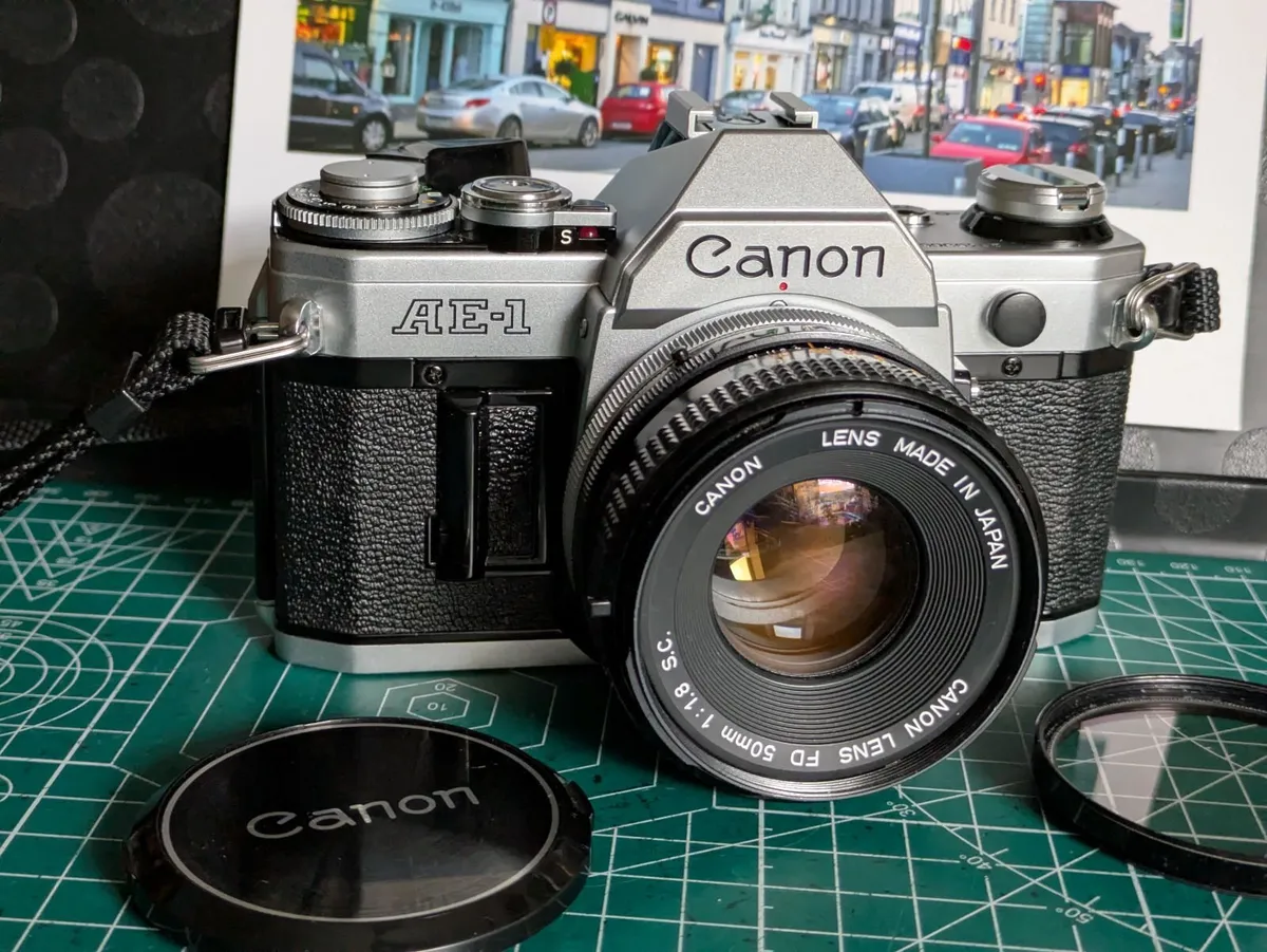 Canon AE-1 + 50mm 1.8 prime lens - Image 1