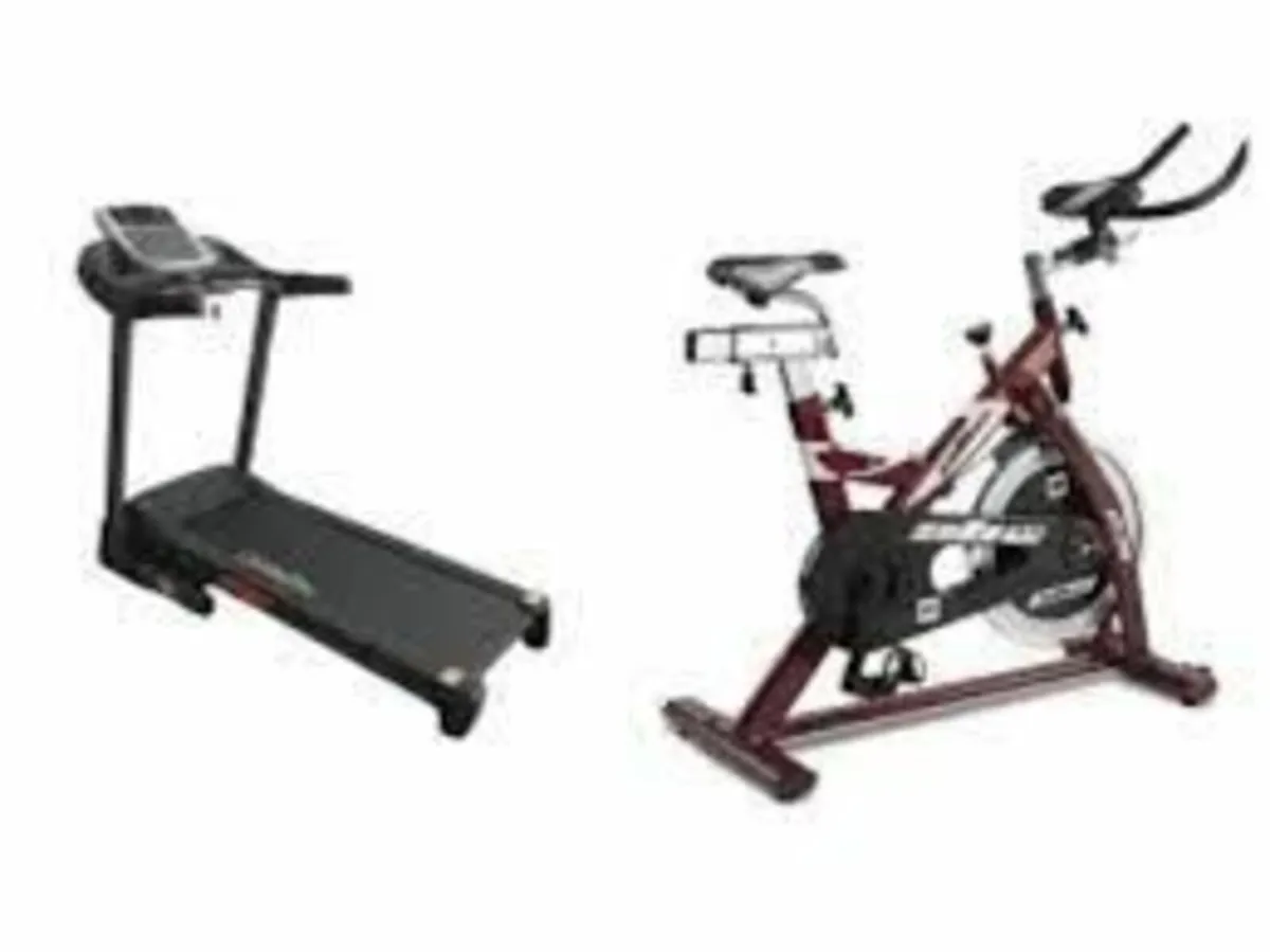 Treadmill and Spin Bike Bundle-Free Delivery