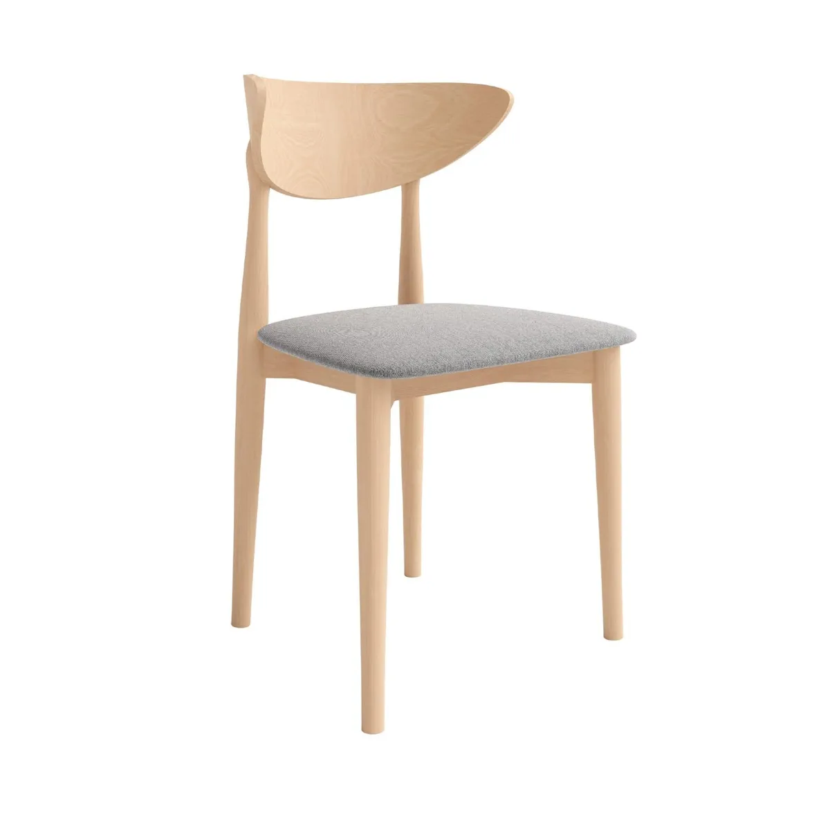 Axel Mid-Century Dining Chair in Solid Wood - Image 3