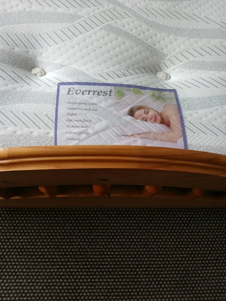 Double bed with mattress - Image 3