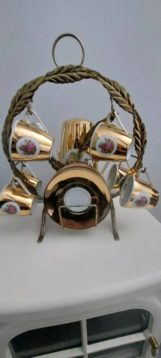 Vintage Bovaria Tea/Coffee Set with stand - Image 1