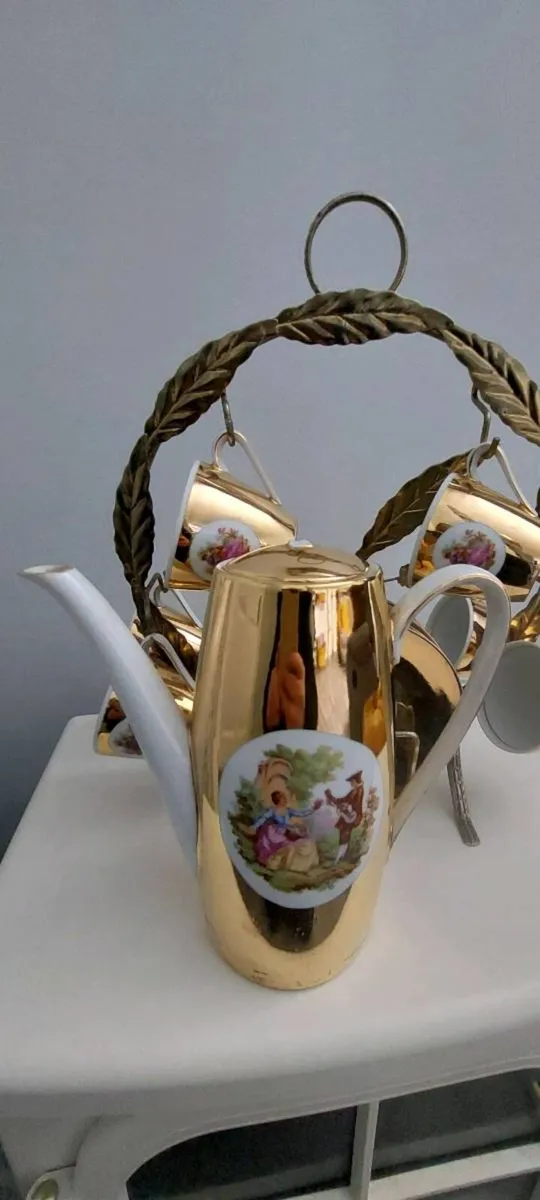 Vintage Bovaria Tea/Coffee Set with stand - Image 2