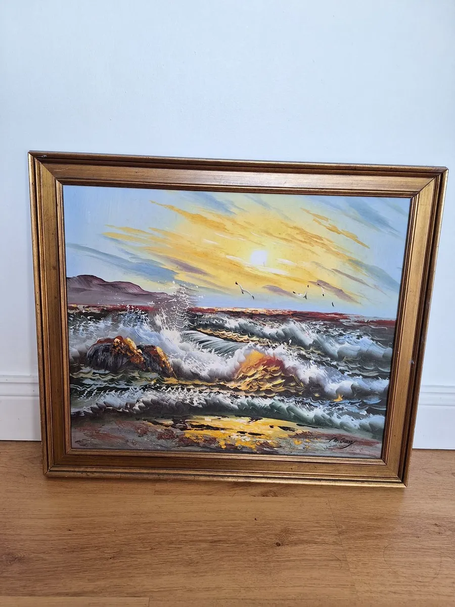 Seascape Framed Painting - Image 1