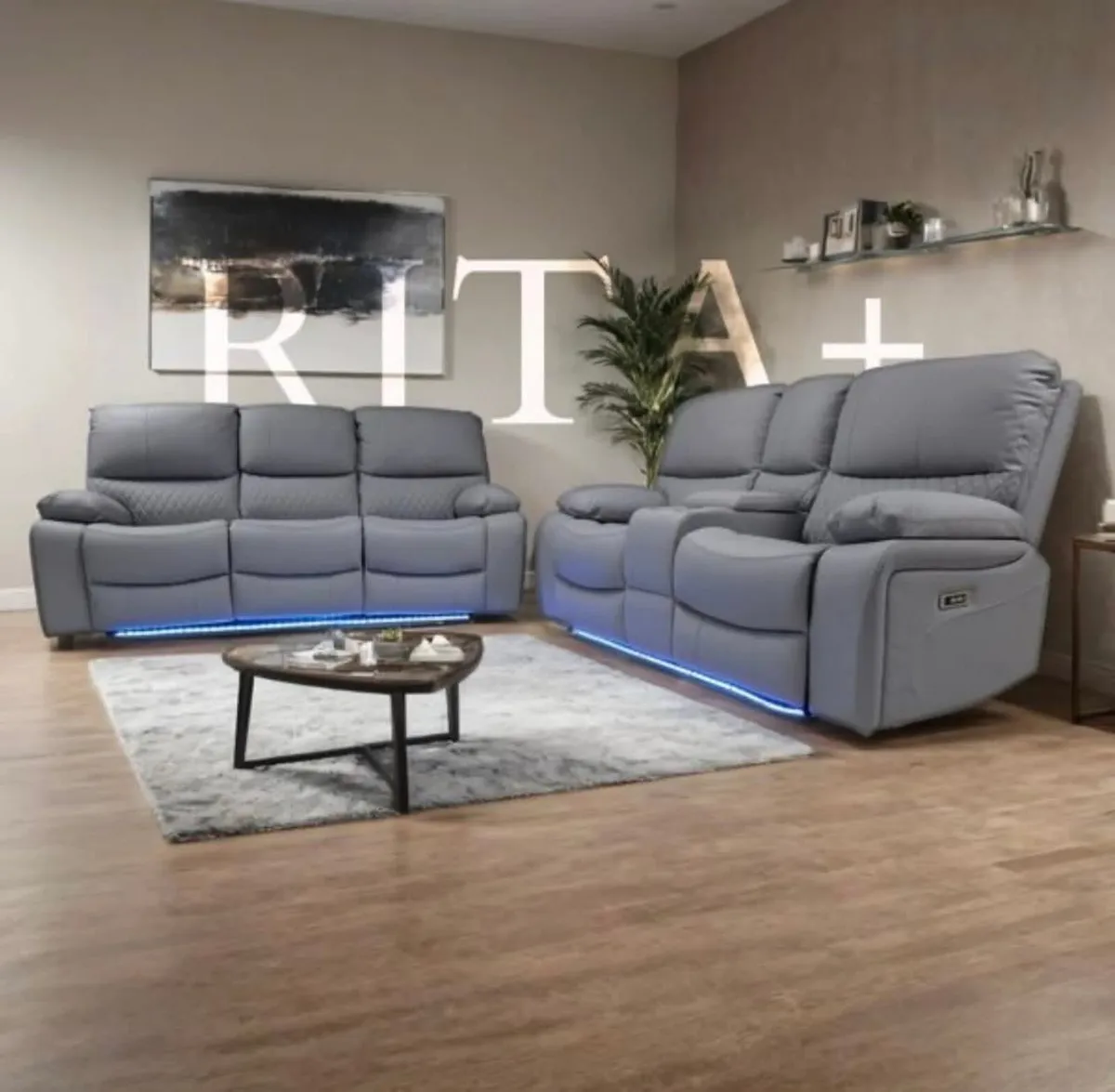 Rita 3+2 Electric Leather Recliner Sofa Set - Image 1