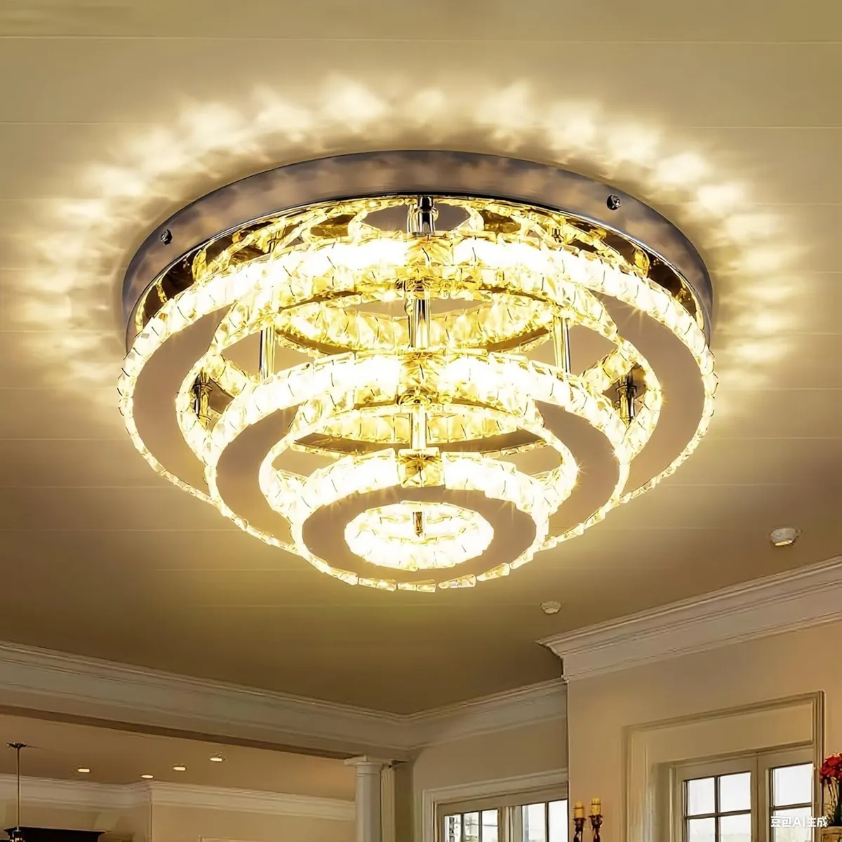 13.8 Inch Flush Mount Ceiling Light Modern - Image 1