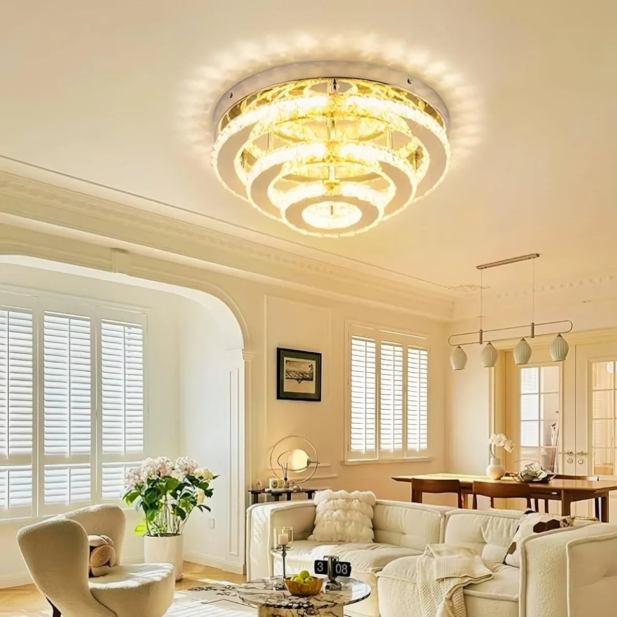 13.8 Inch Flush Mount Ceiling Light Modern - Image 2