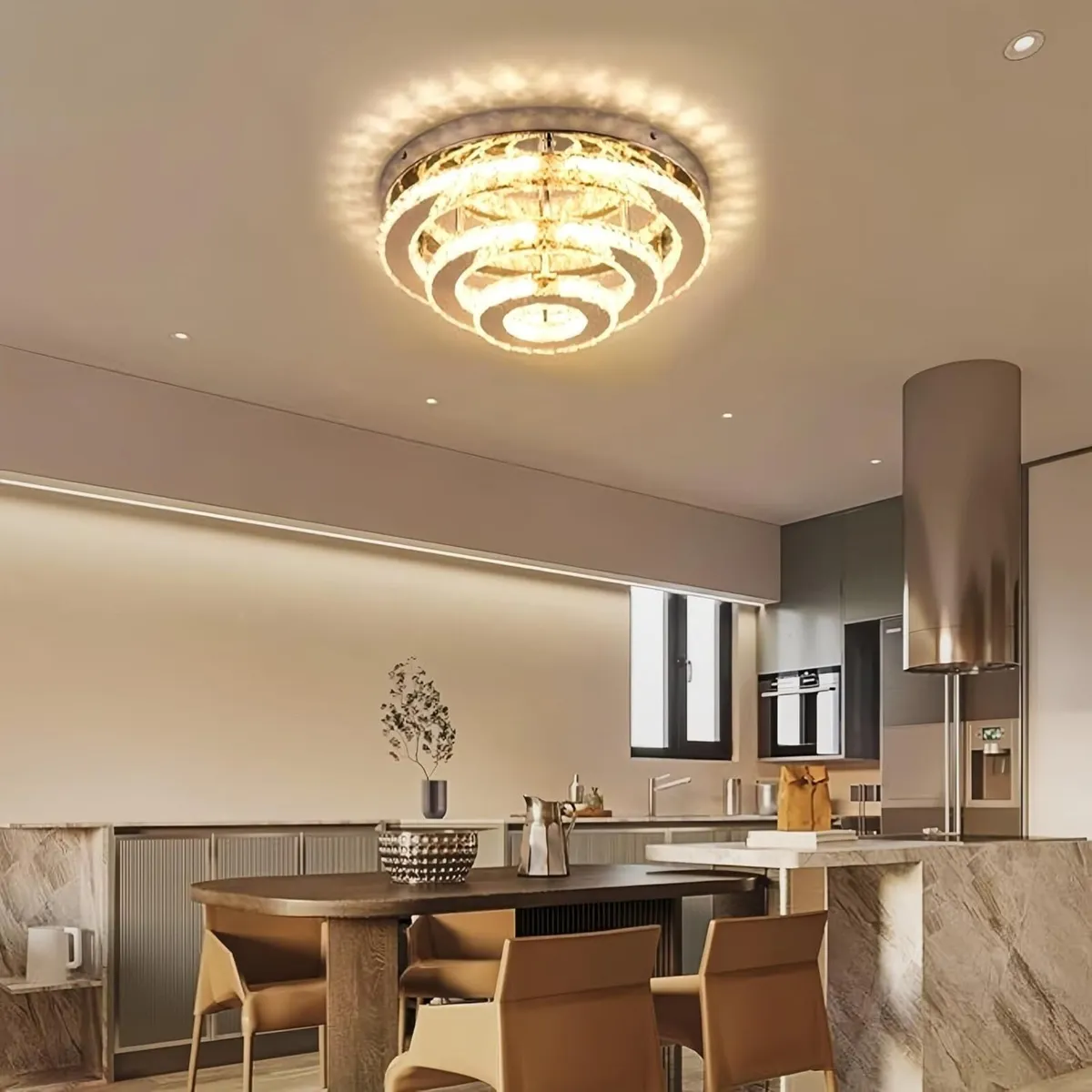 13.8 Inch Flush Mount Ceiling Light Modern - Image 4