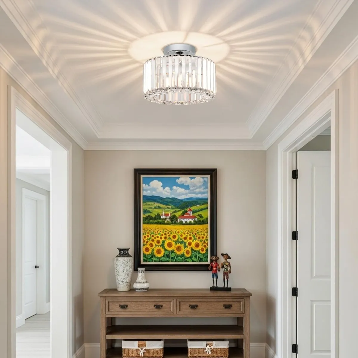 Crystal Ceilings Light Modern Industrial Chandelie - Image 2